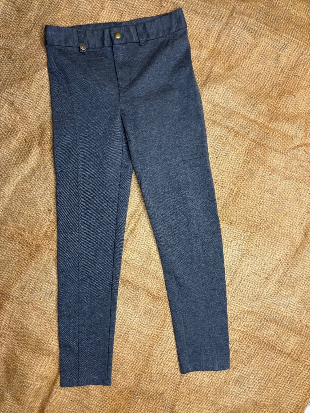 Polo Ralph Lauren Girls Grey Knit Jeggings Leggings Skinny Pants Size M 8-10